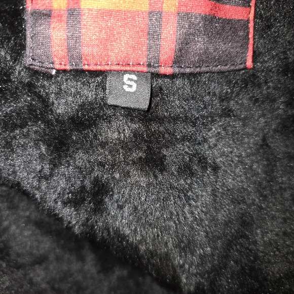 🆕Plaid Full Zip Hooded Heavyweight Jacket w/ Fleece/Sherpa Lining - Men's Small - Picture 6 of 9